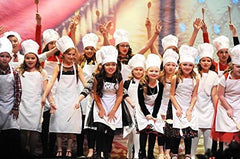 Chef Set Outfit for Children incl Jacket Apron and Hat White not a toy Real Uniform Dress like a PRO