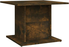 Coffee Table Smoked Oak Engineered Wood Small Coffee Table Accent Living Room Furniture Tables