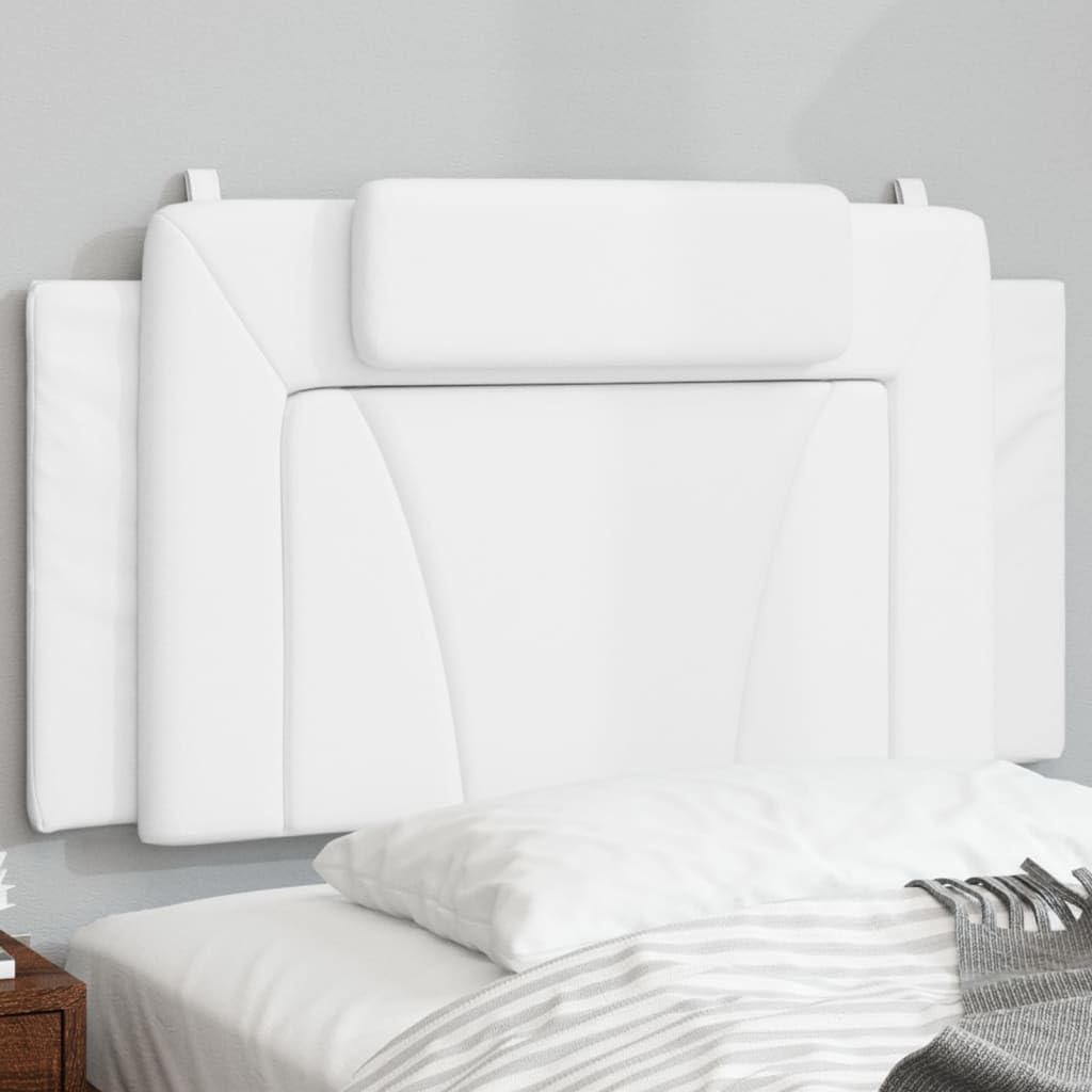 Headboard Cushion White 39.4" Faux Leather,Premier Faux Leather Headboard Cushion for Enhanced Comfort and Style in Any Bedroom Bed Headboards, Bed Footboards
