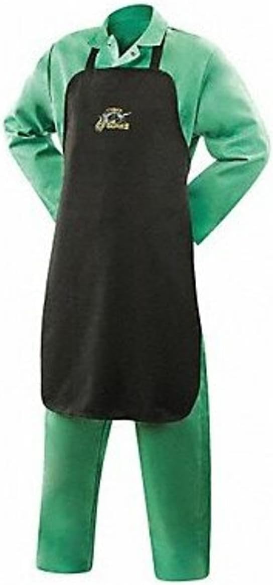 Flame Resistant Bib Apron, Black, Carbonized Fiber