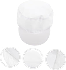Chef Hat for Men Women White Food Industry Working Cap Dust and Oil Resistant Cooking Kitchen Hat Comfortable Breathable Design for Restaurant