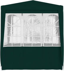Professional Party Tent with Side Walls 6.6'x6.6' Green 0.3 oz/ft²,Durable Outdoor Canopy with Side Panels and Windows for Garden Parties Canopies, Gazebos & Pergolas, Outdoor Structures