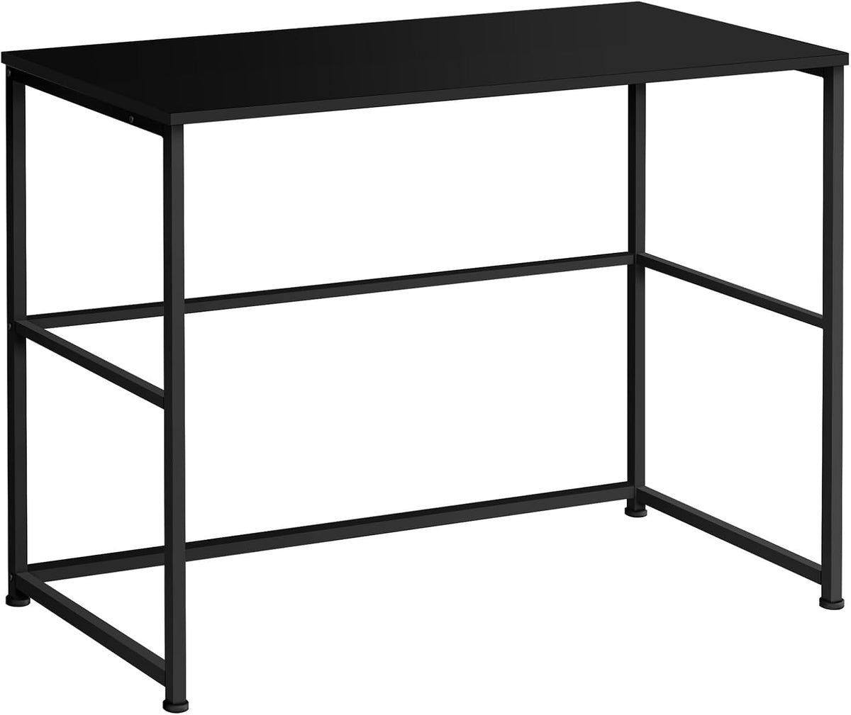 Monarch Specialties 7776 Computer Desk, Home Office, Laptop, Left, Right Set-up, Storage Drawers, Work, Metal, Laminate, Contemporary, Modern Desk-40 L Black Black, 40" L x 19" W x 30" H