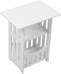 Modern Side Table for Bedroom Living Compact Reusable Sofa End Table Versatile Nightstand with Ample Surface for Books and Furniture