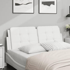 Headboard Cushion, Frame Cushion Bed Headboard Headboards for Hostel Bedroom Dorm Wall White 53.9" Faux Leather
