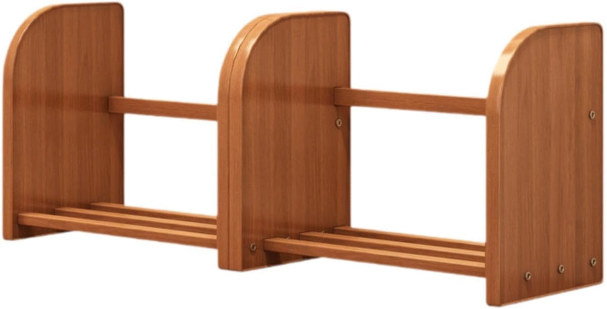 Desktop Bookshelf Table Top Bookcase Adjustable Lightweight Desk Bookshelf Counter Top Bookcase for Study Room Indoor