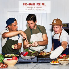 hedley & bennett Essential Apron – Adjustable Bib Chef Apron with 3 Pockets & Towel Loop – 12oz Cotton Canvas – Midnight Blue