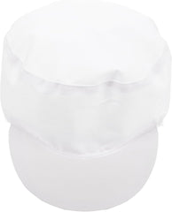 Chef Hat for Men Women White Food Industry Working Cap Dust and Oil Resistant Cooking Kitchen Hat Comfortable Breathable Design for Restaurant