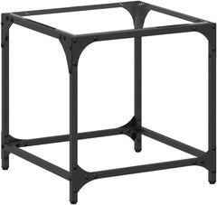 Coffee Table Black Glass Engineered Wood Small Durable Dining Table end Tables Living Room Living Room Decor for Indoor Balcony