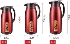 Electric Kettle Insulated Teapot Large Capacity Hot Water Kettle Household for Brewicoffee, Tea Tea Kettle/Red/1.3L