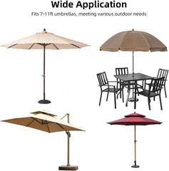 Outdoor Canopy Tent, Patio Umbrella Net, Large Sun Blocking Space, Camping Dome Tent Outdoor Screen with Adjustable Fit, Stable Bottom for 7-11ft Umbrellas (940CM)