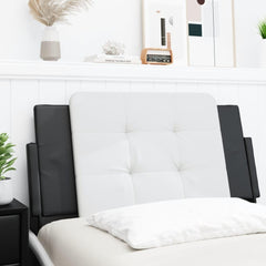 Headboard Cushion Black and White 39.4" Faux Leather Twin headboard Easy to Assemble Full Size headboard Suitable for bedrooms and Your Beautiful Queen Size Bed.