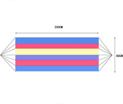 Camping Hammock, Hammock Outdoor Indoor Single Canvas Chair Wooden Stick Reinforcement Camping Travel Leisure Swing Easy to Carry(E)