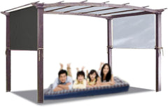 Waterproof Awning Gazebo Cover Tent Roof Outdoor Pergola Gazebo Replacement Cover Patio Canopy Top Cover for Backyard Garden Winds Sun Shade