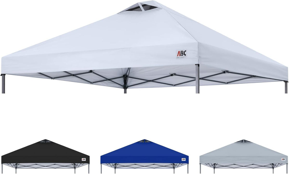 ABCCANOPY Replacement Canopy Top for Easy Pop up Canopy Tent 10x10, White