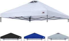 ABCCANOPY Replacement Canopy Top for Easy Pop up Canopy Tent 10x10, White
