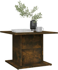 Coffee Table Smoked Oak Engineered Wood Small Coffee Table Accent Living Room Furniture Tables