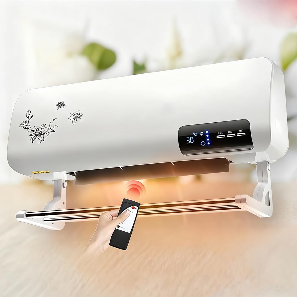 Wall Mount Heater 2000W Heating Portable Heater With 12H Timer Control 3-level adjustment,For Bedroom Living Room Bathroom