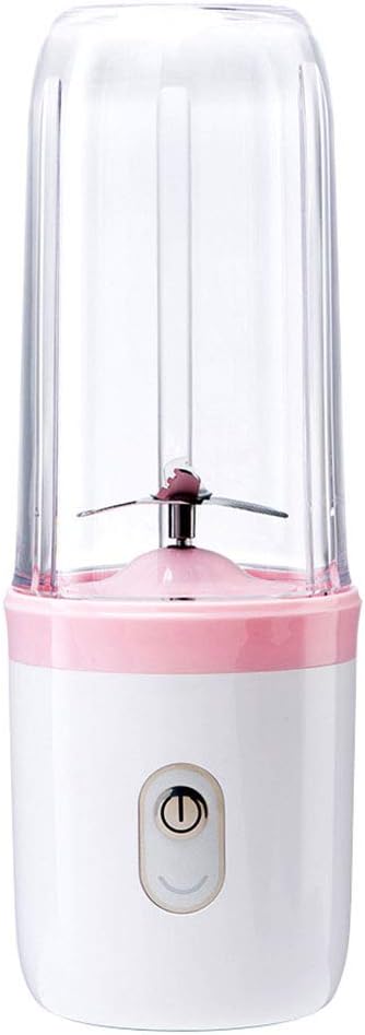 Cup Portable Blender,Portable Electric Juicer Cup,Household Personal Smoothie Blender USB Rechargeable Battery with 4 Stainless Steel Blades 350ML Mini Juice Cup for Home Outdoor. Portable