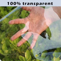 RAGGZZ Transparent Tarpaulin, Clear Tarpaulin, Transparent PVC Tarpaulin, Pergola Side Panels Waterproof Cover Outdoor, Tear Protection, for Gazebo, Pergola, Customizable (Size : 2.2x2m)