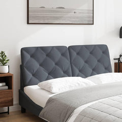 Headboard Cushion Dark Gray 53.9" Velvet Twin headboard Easy to assemble Full size headboard Suitable for bedrooms and your beautiful queen size bed.