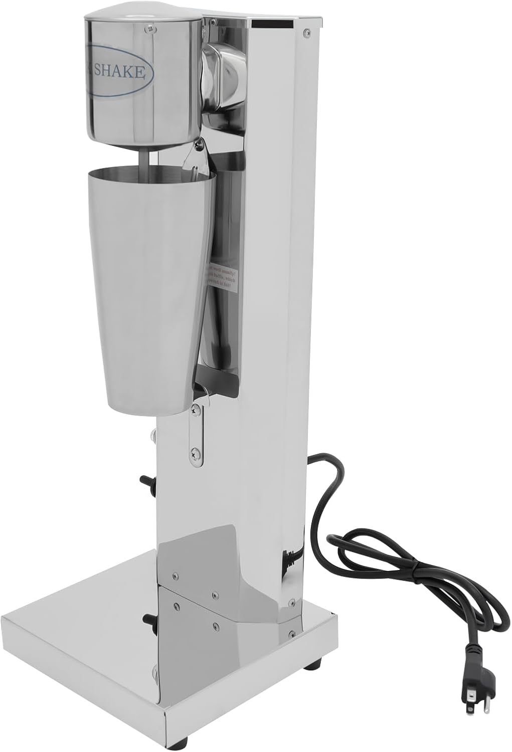 650ML Commercial Milkshake Maker, 180W Electric Single-Head Milk Shake Machine Stainless Steel Milk Shaking Machine, Stand Mixer 18000RMP High Speed for Home Commercial
