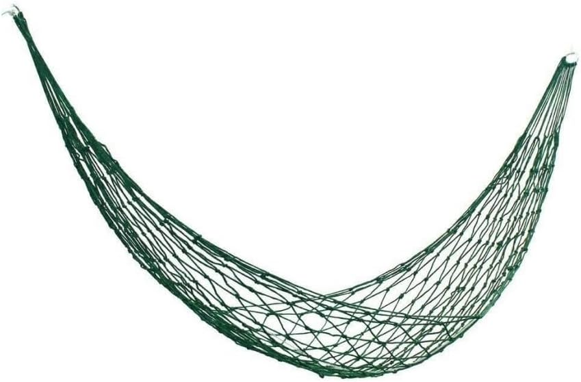 Backyard Patio Hammocks Outdoor Supplies 9-Strand Nylon Rope Hammock Portable Camping Leisure Mesh Hammock Swing Rope Hammock Camping Essentials