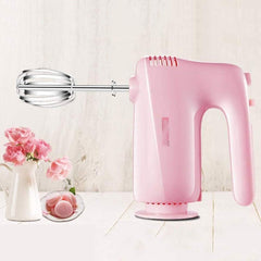 Hand Mixer Electric 5 Speed Mode, Hand Held Mixer with Turbo Button Steel Attachments fine