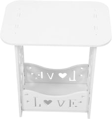 Ciieeo Elegant Wooden Bedside Table End Table Night Stand for Bedroom Small Space Decor