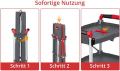 3-Tier Rolling Cart with Lockable Wheels, Heavy-Duty Foldable Utility Cart, 56Lbs Per Shelf Capacity, Space-Saving Kitchen & Office Organizer for Storage, Salon, Serving