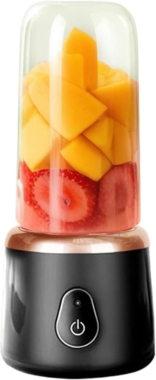 Portable Fruit Juicer Blender - 1 Cup Multifunctional USB Rechargeable Fit For Ice Mixer with 6 Blades(H)