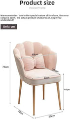 Cloud Comfort Ergonomic Office Chair - Perfect for Home and Office Use ([Comfort Sponge] Golden Legs - Grey and Pink [Free Butterfly Pillow])