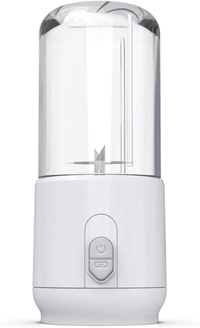 HHWKSJ Electric Safety Juicer Cup, Fruit Juice mixer, Mini Portable Rechargeable/Juicing Mixing Crush Ice and Blender Mixer,300ml Water Bottle