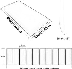 Peel and Stick Upholstered Headboard, 3D Anti-Collision Self-Adhesive Wall Panels, Wall Mounted Headboard for Wall Decor,Light Green,80x50cm