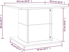 Coffee Table Concrete Grey Engineered Wood Small Coffee Table Furniture for Home Living Room Decor for Office Bedroom