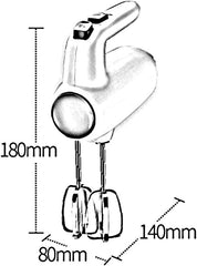 MaGiLL Egg Beater-Hand Mixer Electric Kitchen Mixer Stainless Steel Attachments with Function Included and Storage Base fine