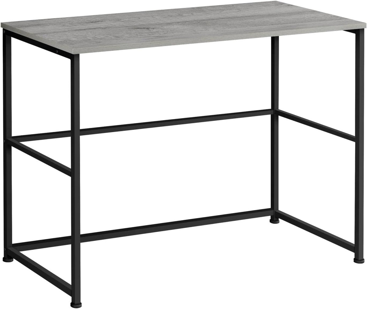 Monarch Specialties I 7778 Computer Desk, Home Office, Laptop, Left, Right Set-up, Storage Drawers, 40" L, Work, Metal, Laminate, Grey, Black, Contemporary