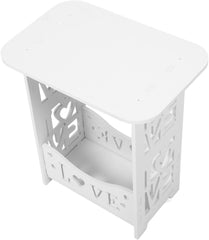 Wooden Side Table Nightstand Storage Minimalist Bedside Table for Small Spaces Modern Design for Bedroom Dorm Living Compact and Stylish