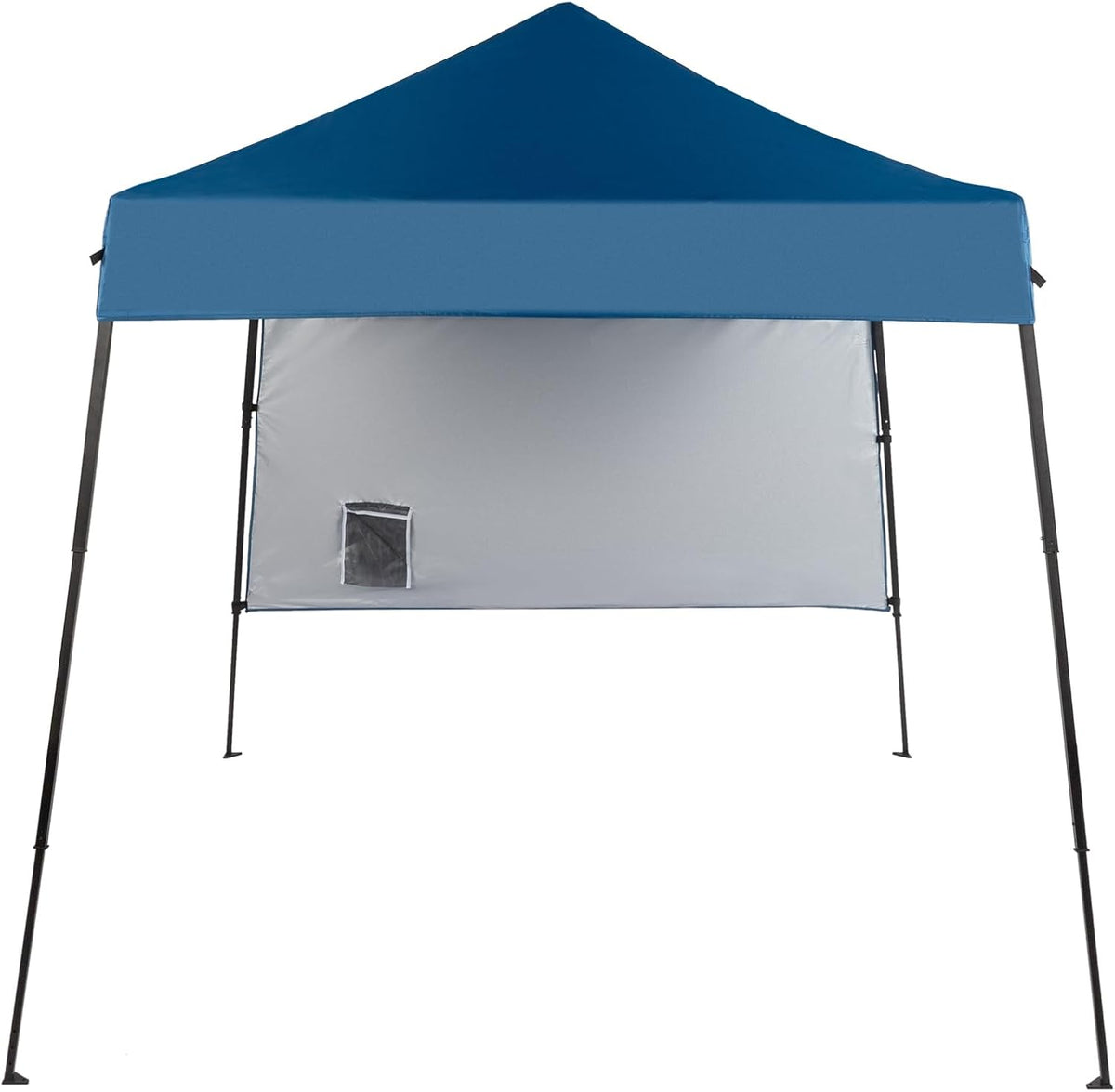 6x6ft Pop Up Canopy Tent,Outdoor Camping Canopy Tents with Removable Pockets Sidewall & Bag for Extra Storage,Instant Sun Shelter Gazebo for Beach,Party,Events,Sports & Camping (Blue)
