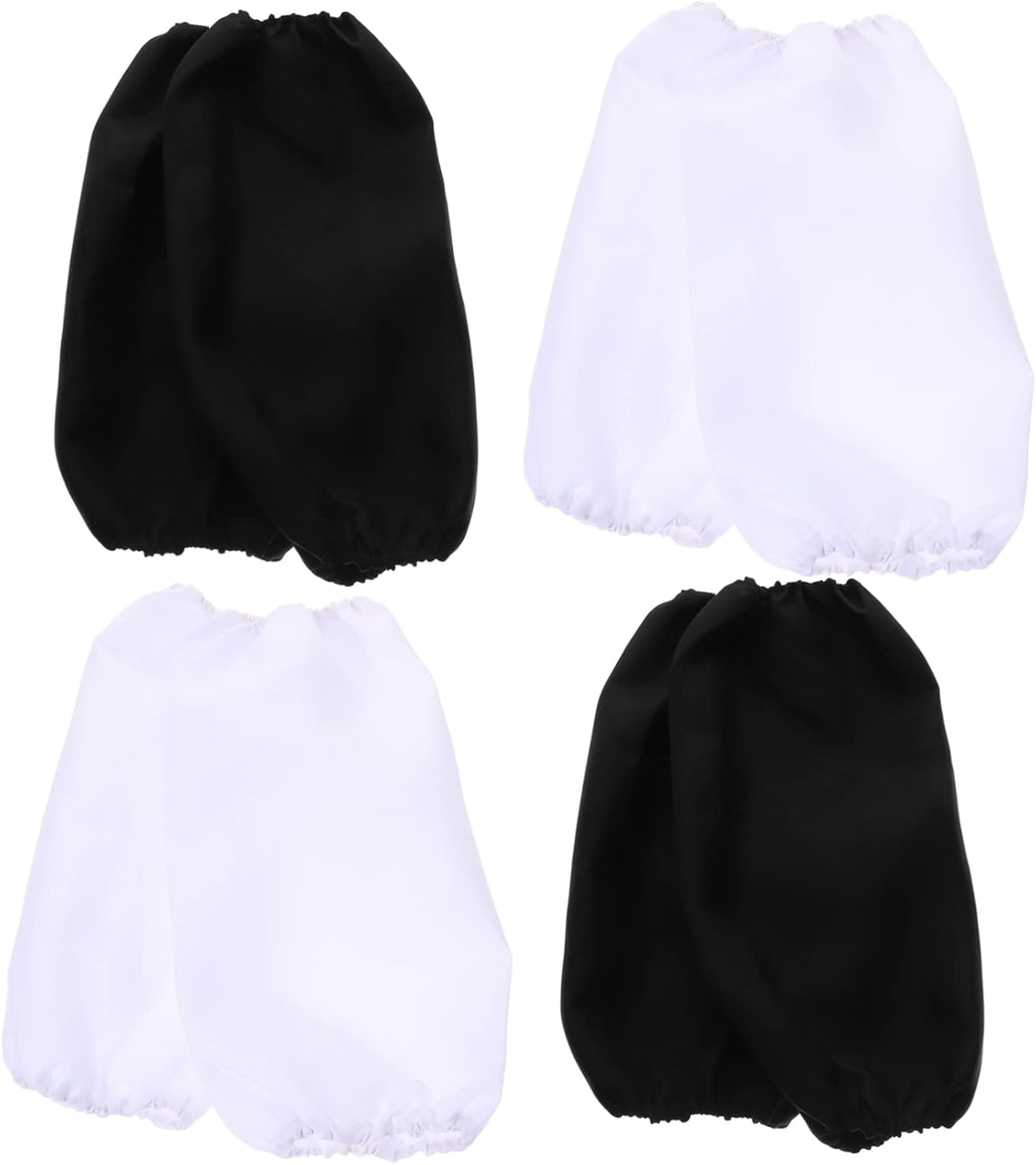 Gatuida 4pairs Arm Sleeves for Kitchen Work Cooking Cleaning and Gardening Black White Oversleeves for Daily Household Tasks