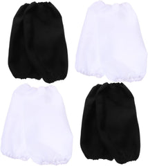 Gatuida 4pairs Arm Sleeves for Kitchen Work Cooking Cleaning and Gardening Black White Oversleeves for Daily Household Tasks