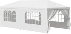 10 x 20 Outdoor Party Wedding Tent Canopy Camping Gazebo Storage BBQ Shelter Pavilion, 6 Removable Sidewalls (10x20)