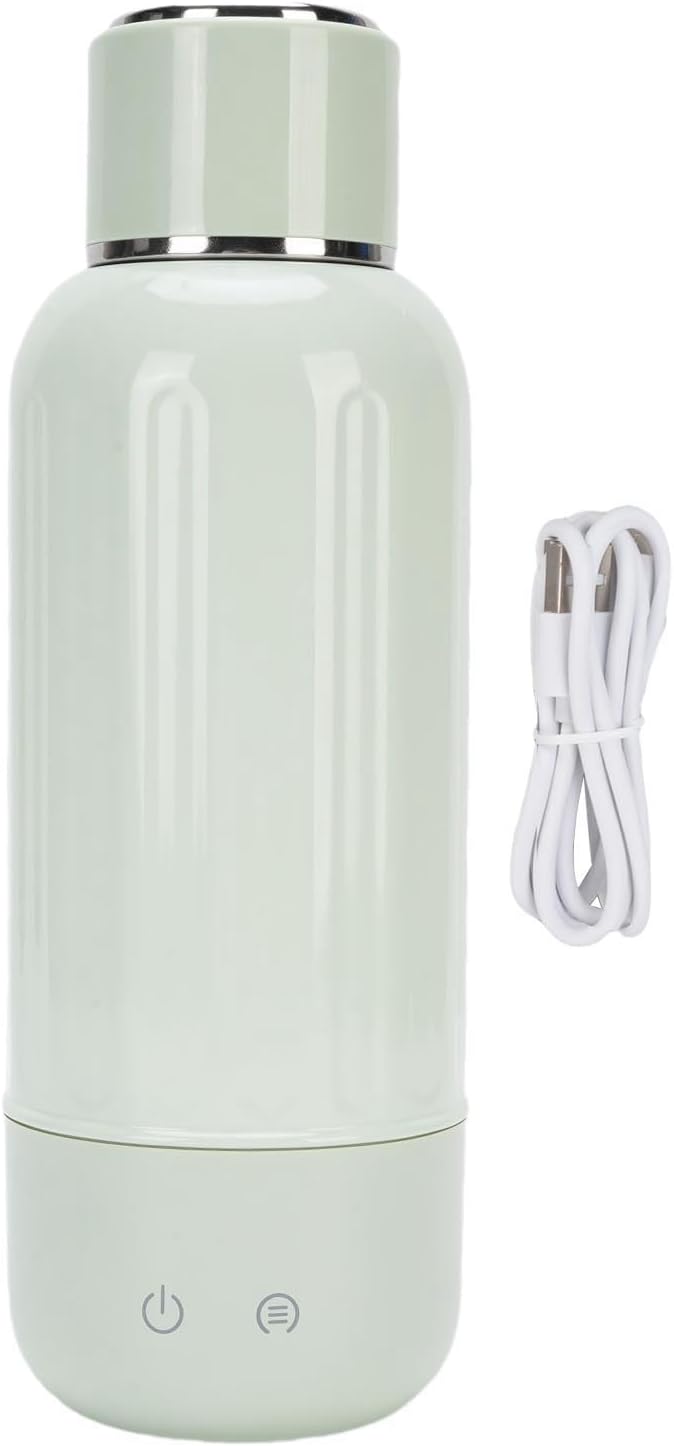 Travel Electric Kettle,Cordless Rechargeable Portable Small Mini Tea Coffee Kettle Water Boiler,Water Heater with 5 Temperature Control for Camping Car (Green)