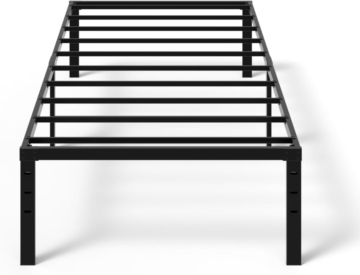 Bonnlo King Size Bed Frame 14 Inch Platform Bed Metal Mattress Foundation,Heavy Duty Steel Slat Support,No Box Spring Needed,Black