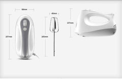 Egg Beater - Speed Electric Hand Mixer Handheld Mixers Beaters with Hooks Attachments, Turbo Button, Storage Bracket fine