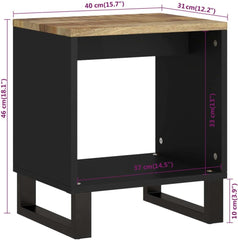 Coffee Table Natural Wood and Black Furniture for Home Living Room Decor for Office Living Room