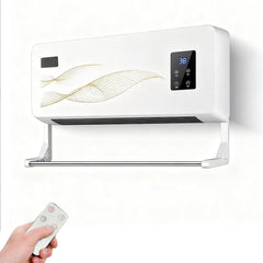 2000W Portable Heater Fast Heating,Electric Wall Heater With Remote Control And Drying Rod,With 3 Heating Modes And Adjustable Thermostat Electric Space Heater For Bedroom