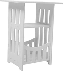 PRETYZOOM Sofa Side Table Mini Bedside Table for Bedroom with Ample Surface Area Versatile Nightstand for Living Room and Small Spaces