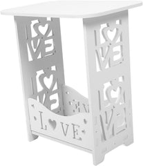 Wooden Bedside Table Small Space Modern Dressing Table Night Stand Light