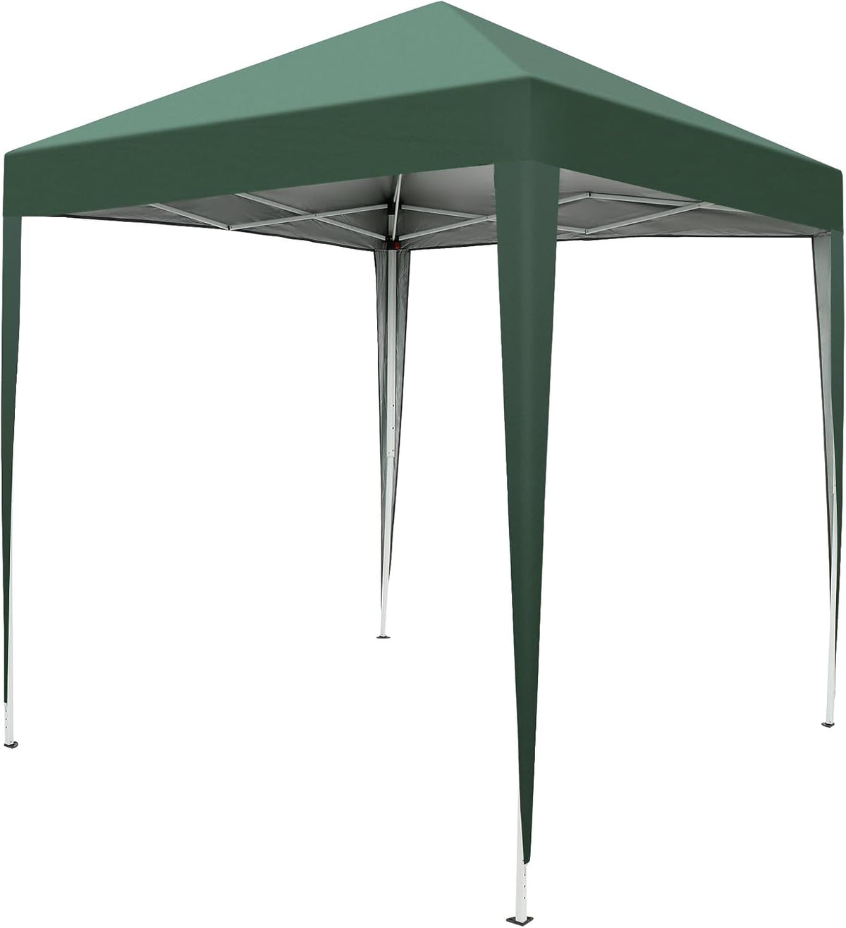 6x6 FT Portable Canopy, Camping Sun Shelter, Pop up Party Tent Water Resistant Oxford Fabric Cover, Steel Frame Foldable Design for Outdoor Events Includes Carry Bag and Instructions Green